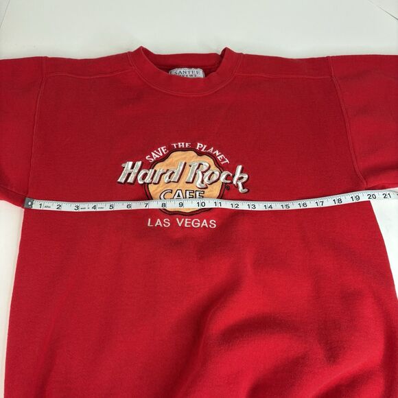 Vintage Hard Rock Cafe Las Vegas Crewneck Sweatshirt, Medium, Red, USA, - Picture 5 of 7